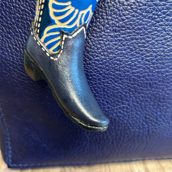 Western Leather Purse Charm Cowboy Boot Bag Charm NeW FAST SHIP - Picture 4 of 7